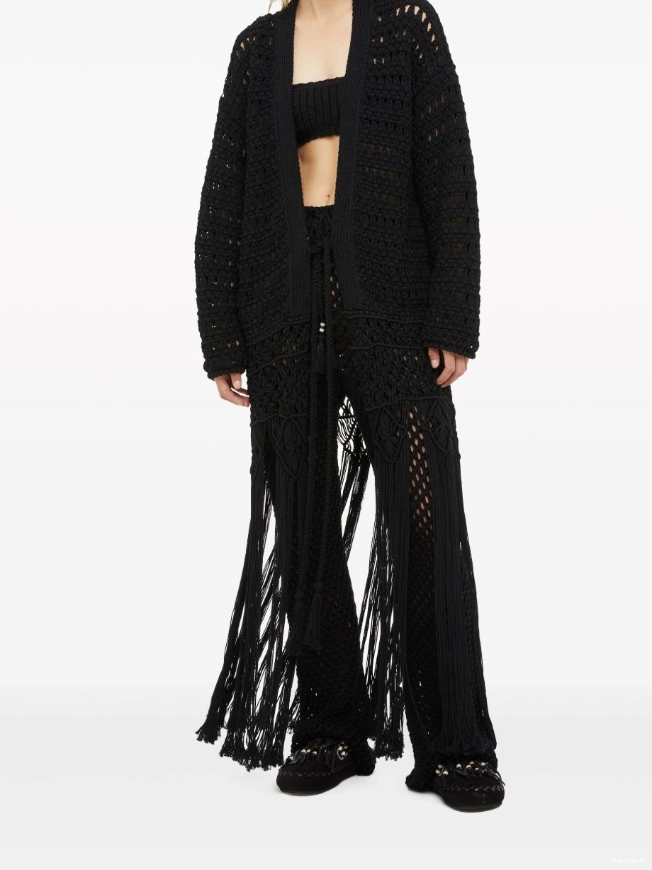 Affordable fringed Alanui cardigan Letter Love India To Women 0716